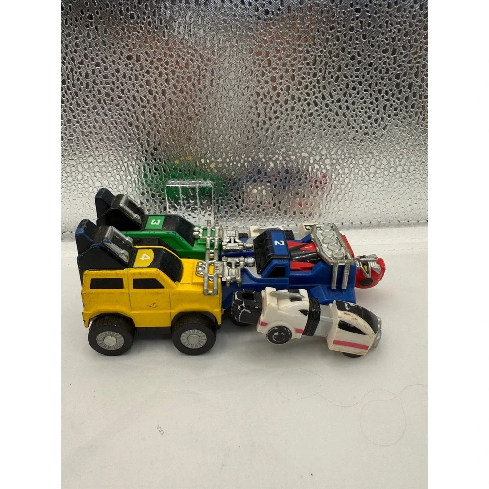 Vintage 1993 Power Rangers Turbo Rescue Zord #2 #3 #4 Bandai‎ Action Figure 5 